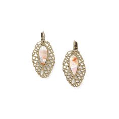 Серьги из бижутерного сплава с гелиотисом Nature Bijoux NB21.1-12-75634