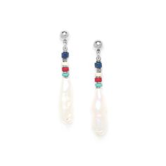 Серьги из бижутерного сплава с лазуритом/агатом Nature Bijoux NB21.1-12-75606