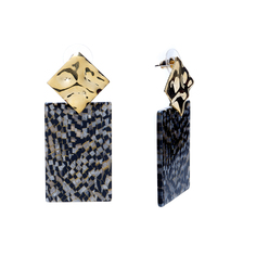 Серьги из бижутерного сплава с акрилом Moon Paris Mo-1911-174