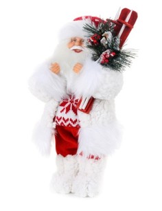Мягкая игрушка "Дед Мороз в свитере со снежинкой и лыжами", 32 см Maxitoys