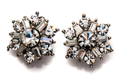 Серьги из бижутерного сплава с кристаллом/стразами Moon Paris MR-1710-072