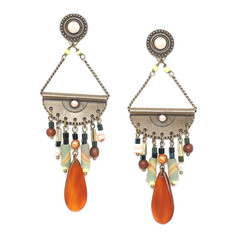 Серьги из бижутерного сплава с акрилом/жемчугом Nature Bijoux NB20.1-12-74601