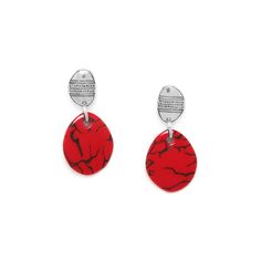 Серьги из бижутерного сплава с термитником/смолой Nature Bijoux NB21.1-12-75443
