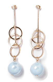 Серьги из бижутерного сплава с акрилом Moon Paris MoD-1703-020