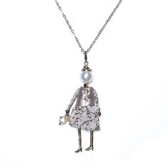 Подвеска из бижутерного сплава со стразами/бисером 40,5 см Moon Paris Mo-0064M