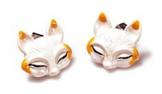 Серьги-пусеты из бижутерного сплава с эмалью Moon Paris HU-1612-016