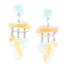 Серьги из бижутерного сплава с перламутром Nature Bijoux NB20.1-12-74494