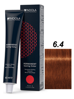 Краска для волос Indola RED & FASHION 6.4 Темный русый медный 60 мл
