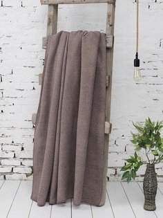 Плед хлопковый с акрилом KARNA OSLO коричневый 200х220