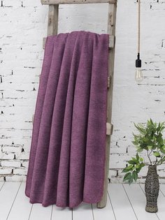 Плед хлопковый с акрилом KARNA OSLO фиолетовый 200х220