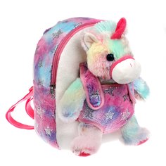 Мягкая игрушка Fluffy Family с единорогом, 30 см