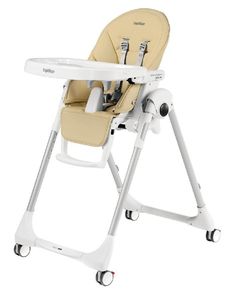 Стульчик для кормления Peg-Perego PRIMA PAPPA FOLLOW ME PALOMA (бежевый/кожзам)