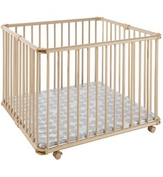 Детский манеж "Lucilee Plus", (цвет: натуральный, цвет дна: 13) Geuther