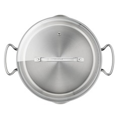 Кастрюля TEFAL Duetto+ G7194634, 4.7л, с крышкой, серебристый 2100114638