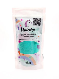 Голографическая 3Д пудра для ванн Unicorn шиммер, 3D бомбочка, хайлайтер 250гр (Тиффани)