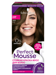 Краска-мусс PERFECT MOUSSE 500 Средний Каштан Schwarzkopf