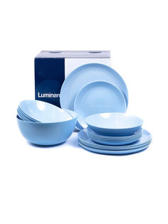 Столовый сервиз ДИВАЛИ ЛАЙТ БЛЮ 19 предметов 6 персон Luminarc