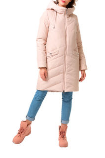 Утепленное пальто женское DizzyWay 19411 пудра 54