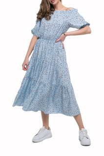 Платье женское Петербургский Швейный Дом 1397-2 голубое 50