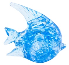 Головоломка 3D Рыбка, цвет: синий, 19 деталей Эврика
