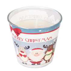 Свеча Adpal Merry Christmas высота 7 см, диаметр 8 см аромат шоколада и апельсина