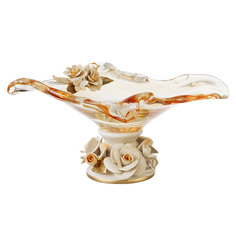 Конфетница White Cristal Янтарь