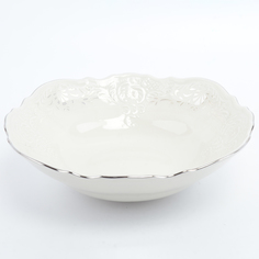 Набор салатников Bernadotte Платиновый узор Be-Ivory 19 см(6 шт)