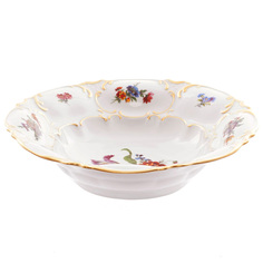 Конфетница Queens Crown Мейсенский букет 27см