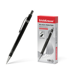 Карандаш механический ErichKrause® Black Pointer 0.5 мм НВ в коробке 12 шт