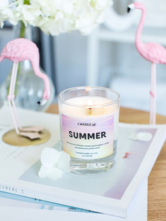 Ароматическая свеча SUMMER WEEKEND Летние выходные - с хлопковым фитилем CANDLE ME