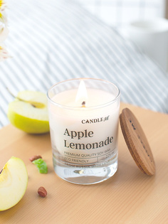 Ароматическая свеча Apple Lemonade Яблочный лимонад - с хлопковым фитилем CANDLE ME