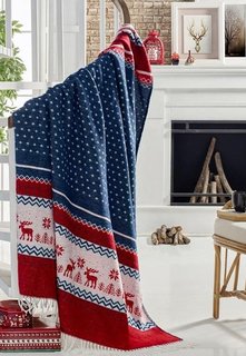 Плед хлопковый с акрилом KARNA HAZAL 150х200