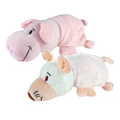 Мягкая игрушка 2 в 1 "Вывернушка. Свинья-Крыса", 35 см 1toy