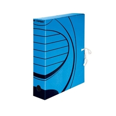 Короб архивный на завязках, 75 мм, цвет синий ФАРМ