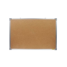 Доска пробковая, с алюминиевой рамой, 60x45 см., inФОРМАТ, цвет коричневый ФАРМ