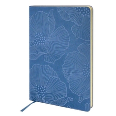 Ежедневник недатированный "Floral. Цветочный узор", формат A5, 136 листов, голубой ФАРМ