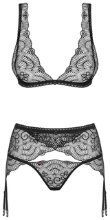 Роскошный кружевной комплект нижнего белья Firella с поясом Obsessive