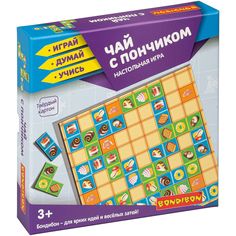 Настольная игра Bondibon Домино-пазл, Чай с пончиком Играй Думай Учись ВВ4332