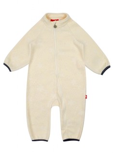 Комбинезон флисовый детский Reike Ornament snowflakes ivory, WL-73 ivory, 80-48 12 мес.