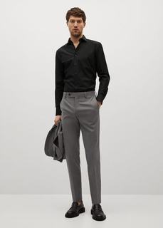 Хлопковая рубашка Tailored slim fit - Emeritol Mango