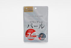 Курс натуральных масок для лица с экстрактом жемчуга 7 шт Japan Gals