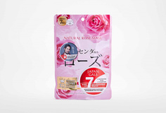 Курс натуральных масок для лица с экстрактом розы 7 шт Japan Gals