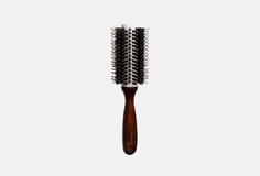 Щетка для волос круглая с натуральной щетиной кабана и керамическим корпусом Clarette