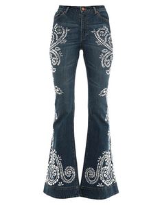 Джинсовые брюки Alice + Olivia Jeans