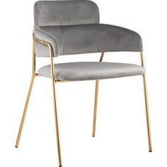 Стул Stool Group Полин вельвет светло-серый FDC6085 light grey FUT-79