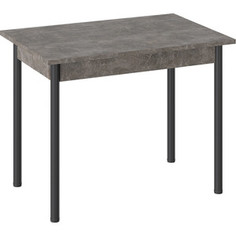 Стол ТриЯ Родос тип 1 с опорой d40 черный муар/ателье темный Triya