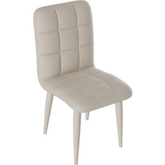 Стул ТриЯ Франк конус капучино матовый/кожзам бежевый Triya