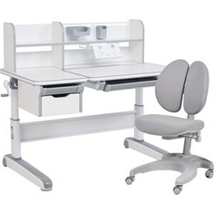 FunDesk Комплект парта Libro grey + кресло Solerte grey