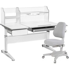 FunDesk Комплект парта Abelia grey + кресло Solidago grey
