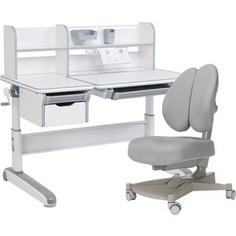 FunDesk Комплект парта Libro grey + кресло Contento grey
